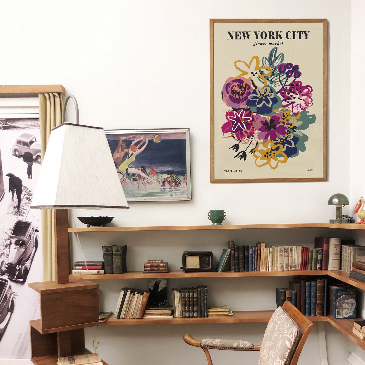 New York City Floral Poster