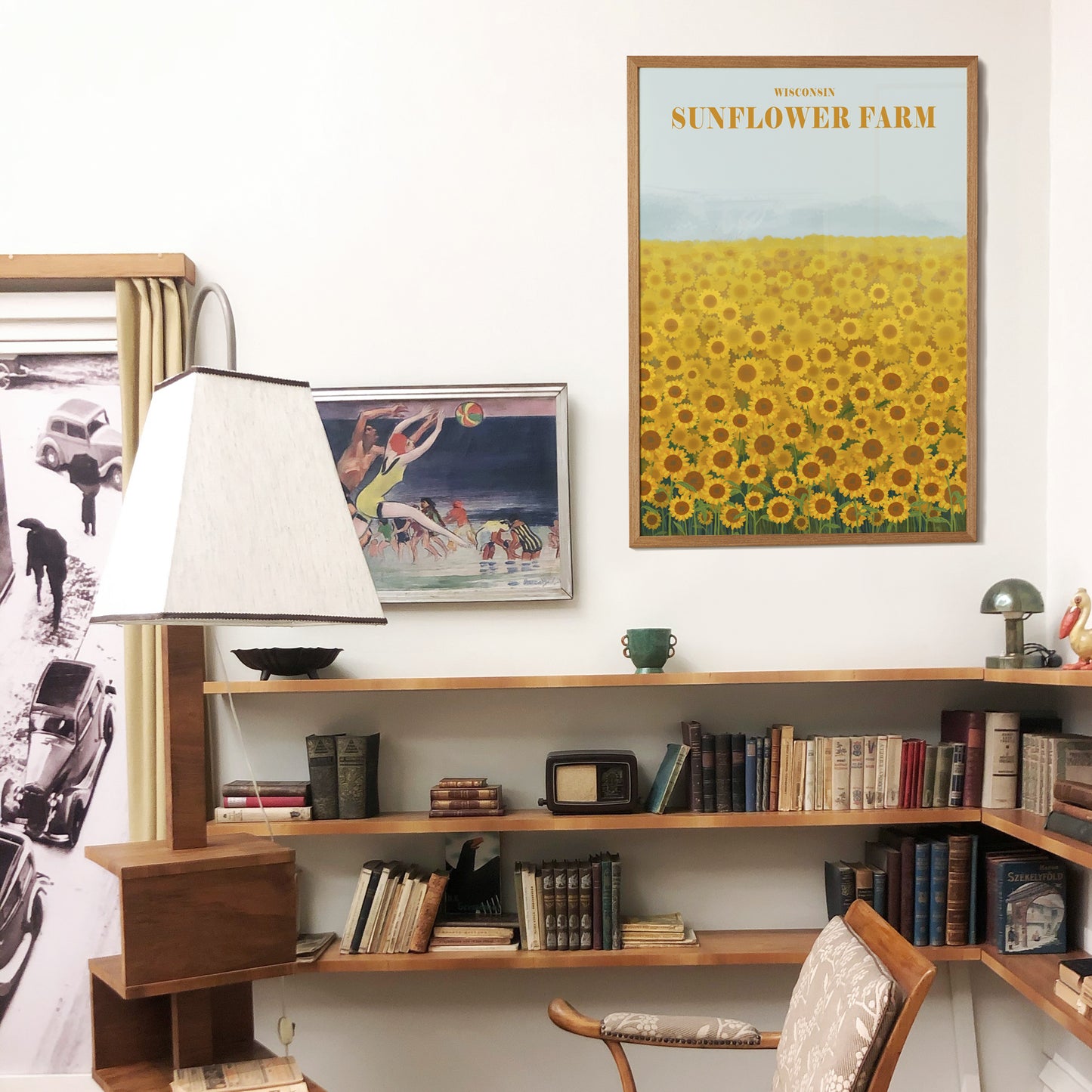 Wisconsin Sunflower Farm Poster