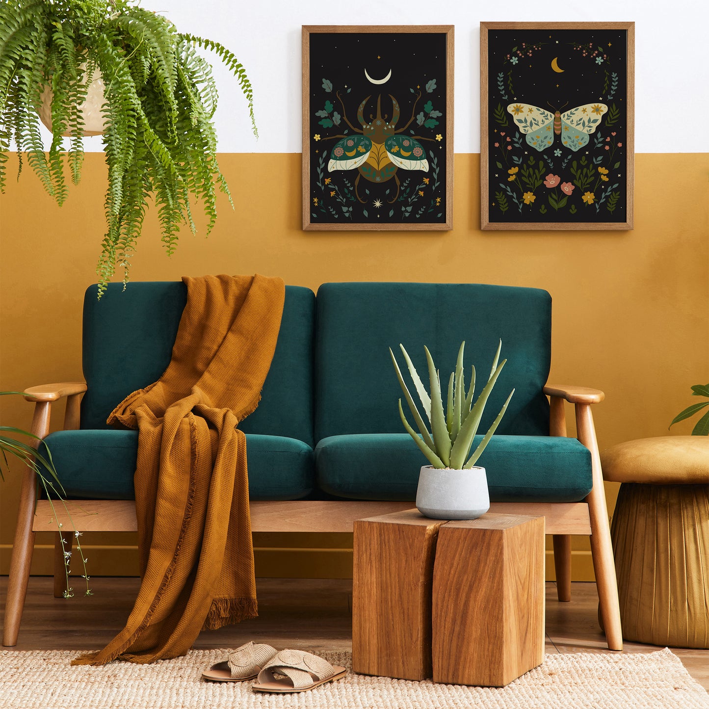 Boho Butterfly Artistic Poster