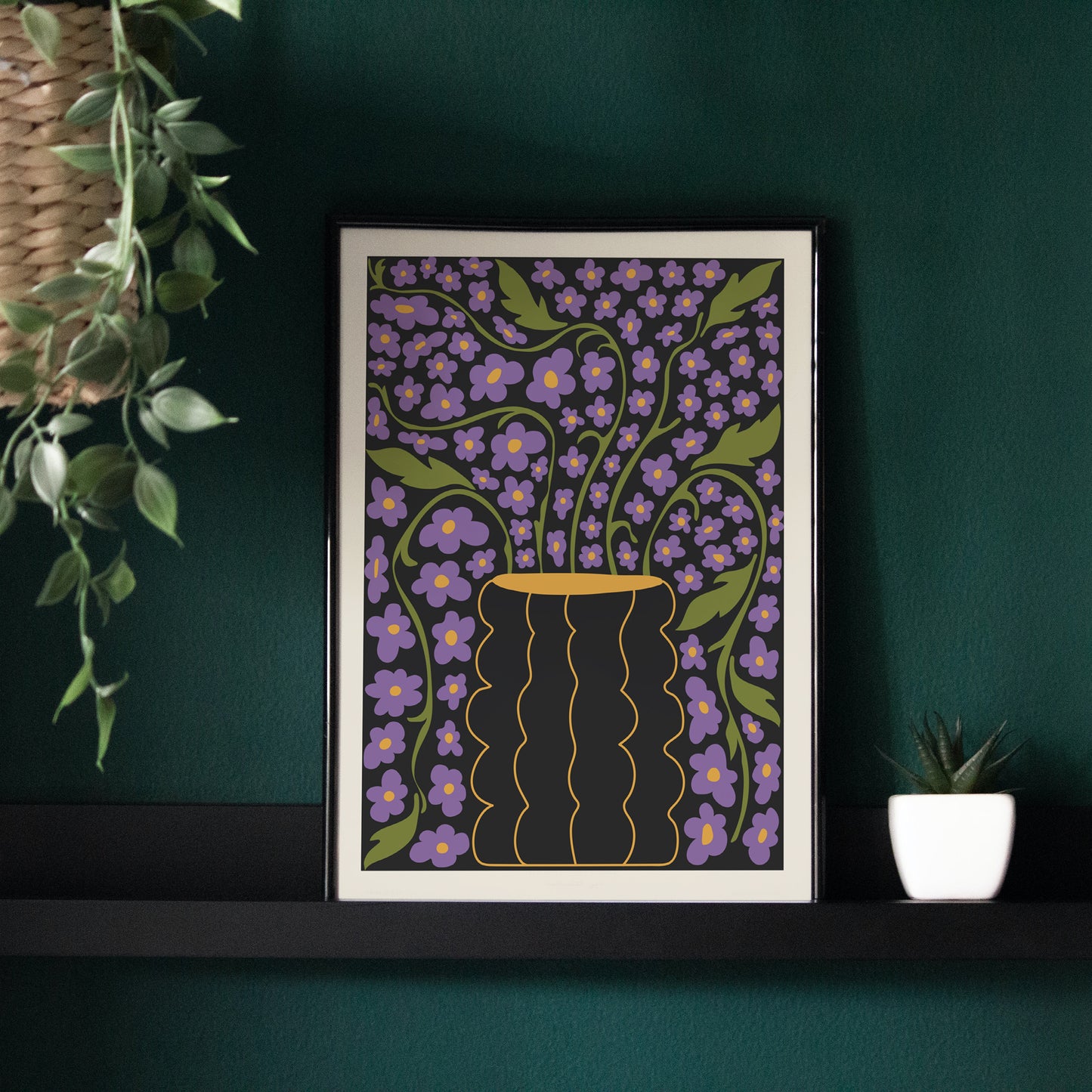 Abstract Botanical Hand-Drawn Poster
