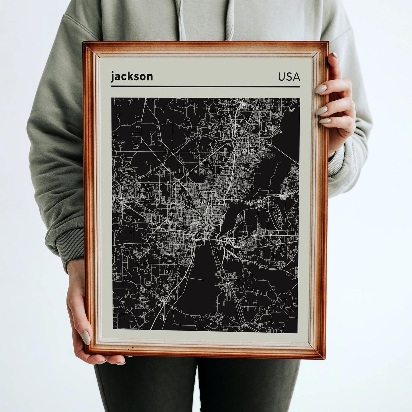 Jackson USA - City Map Poster
