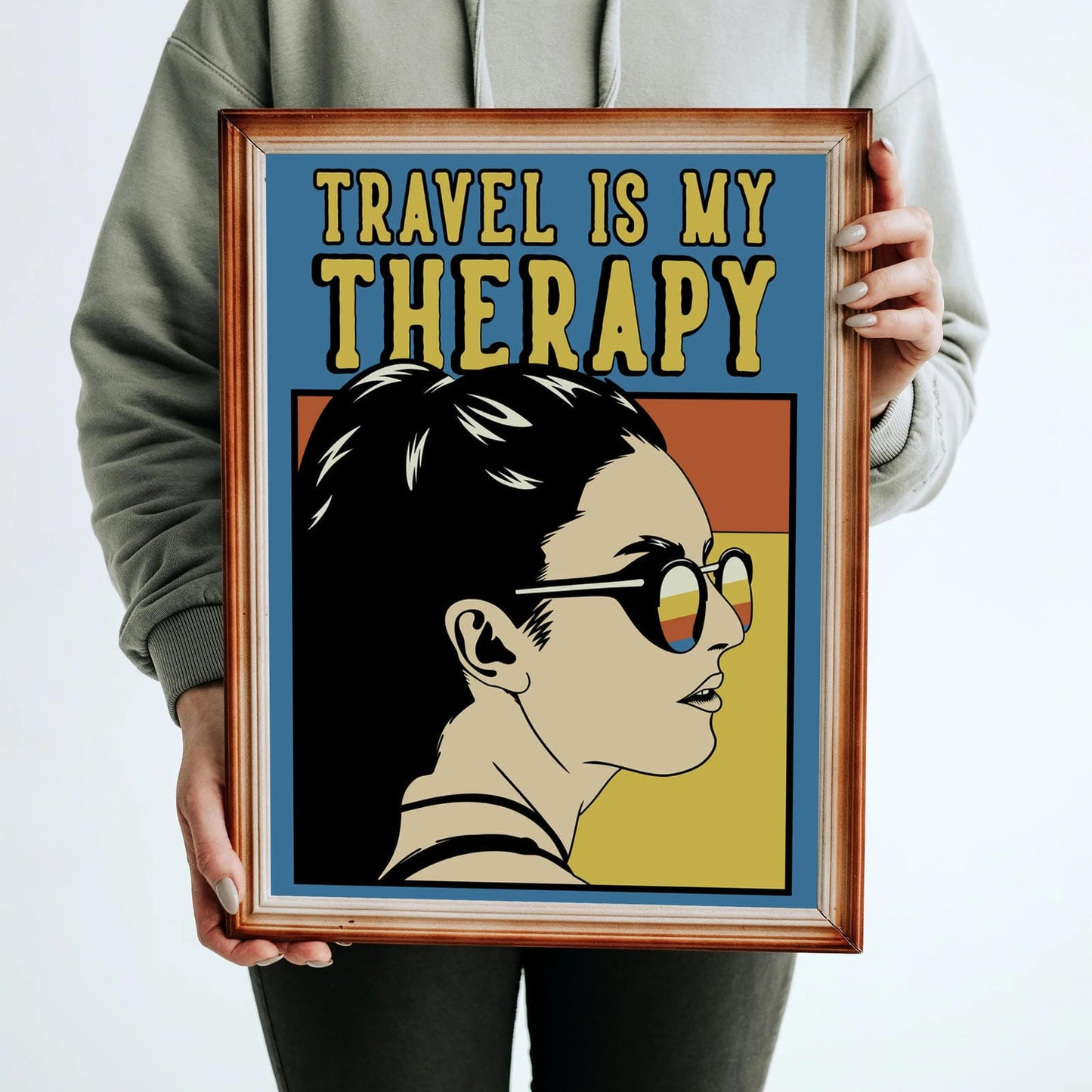 Travel Is My Therapy Poster