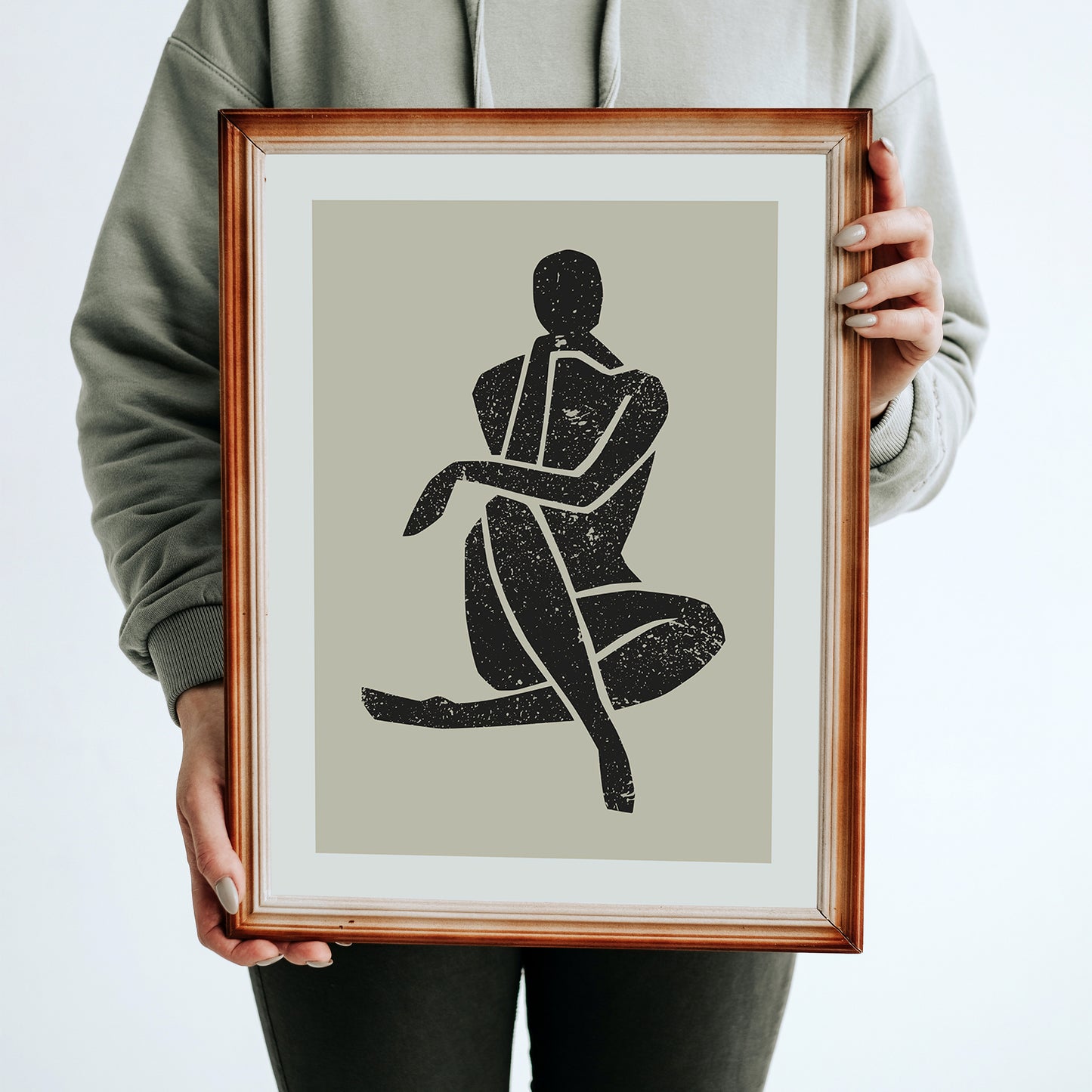 Minimalist Sitting Woman Poster