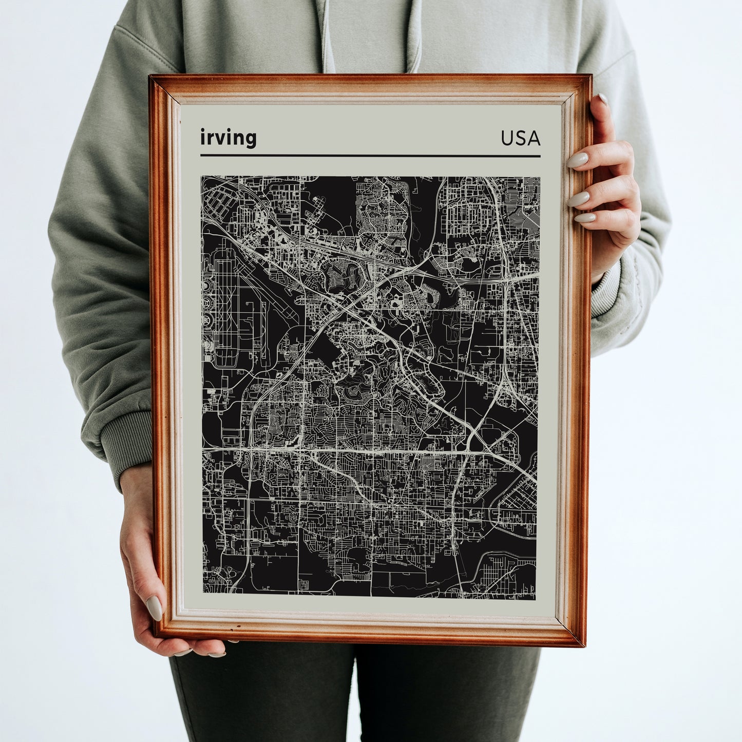 Irving USA - City Map Poster