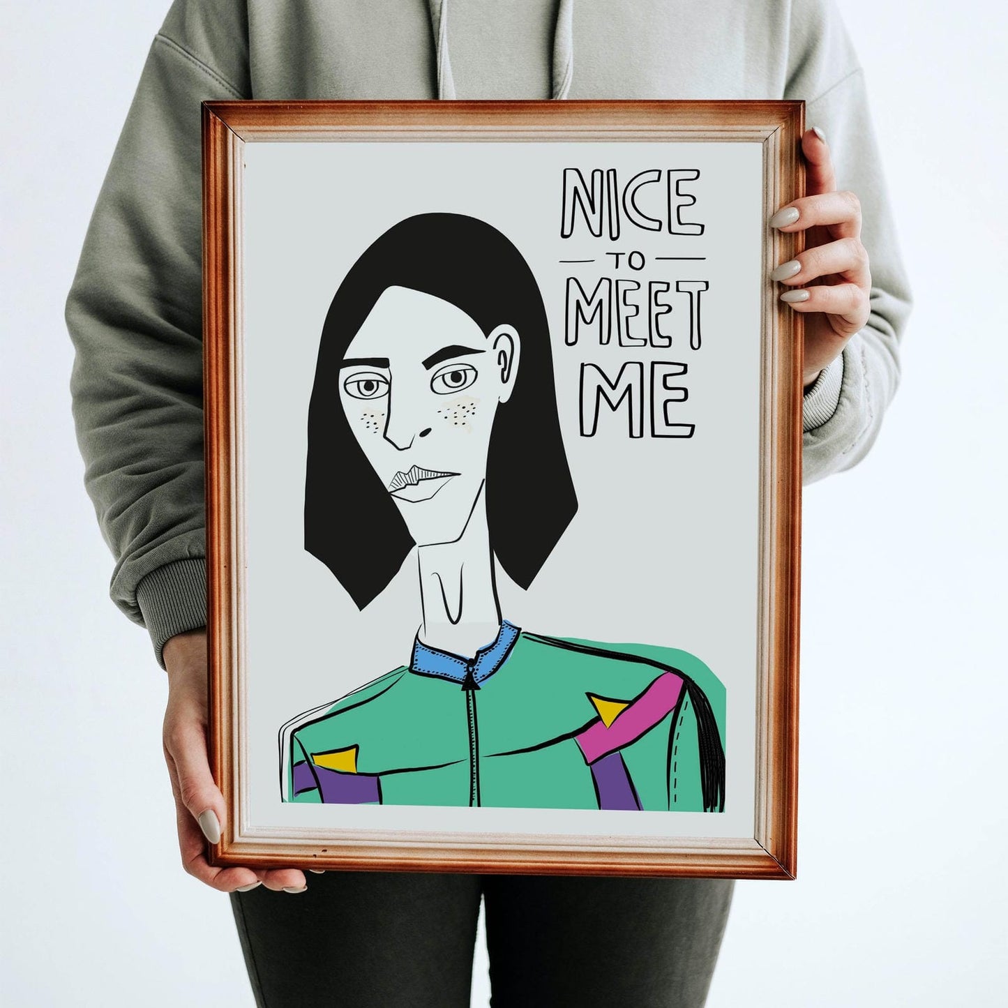 Nice to meet me - funny motivational poster - HypeSheriff Europe