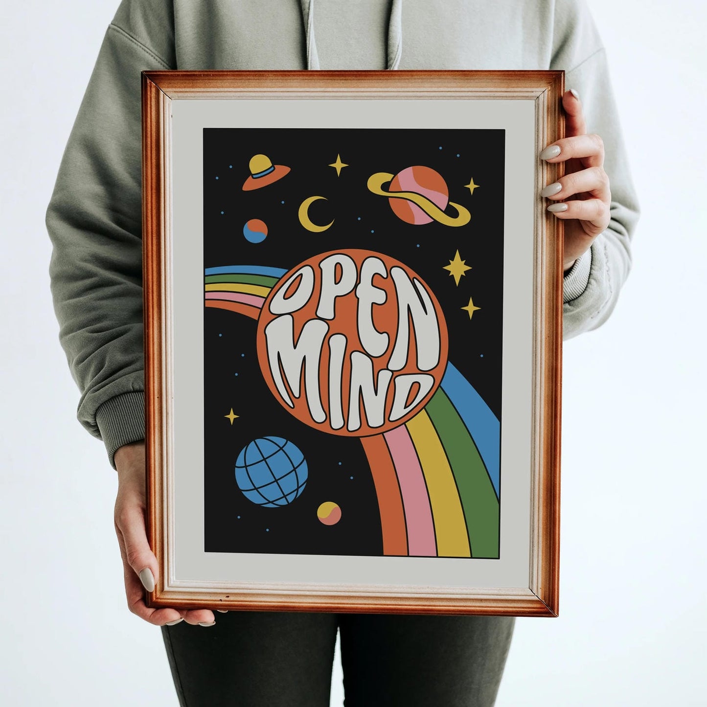 Open Mind 70s Retro Poster