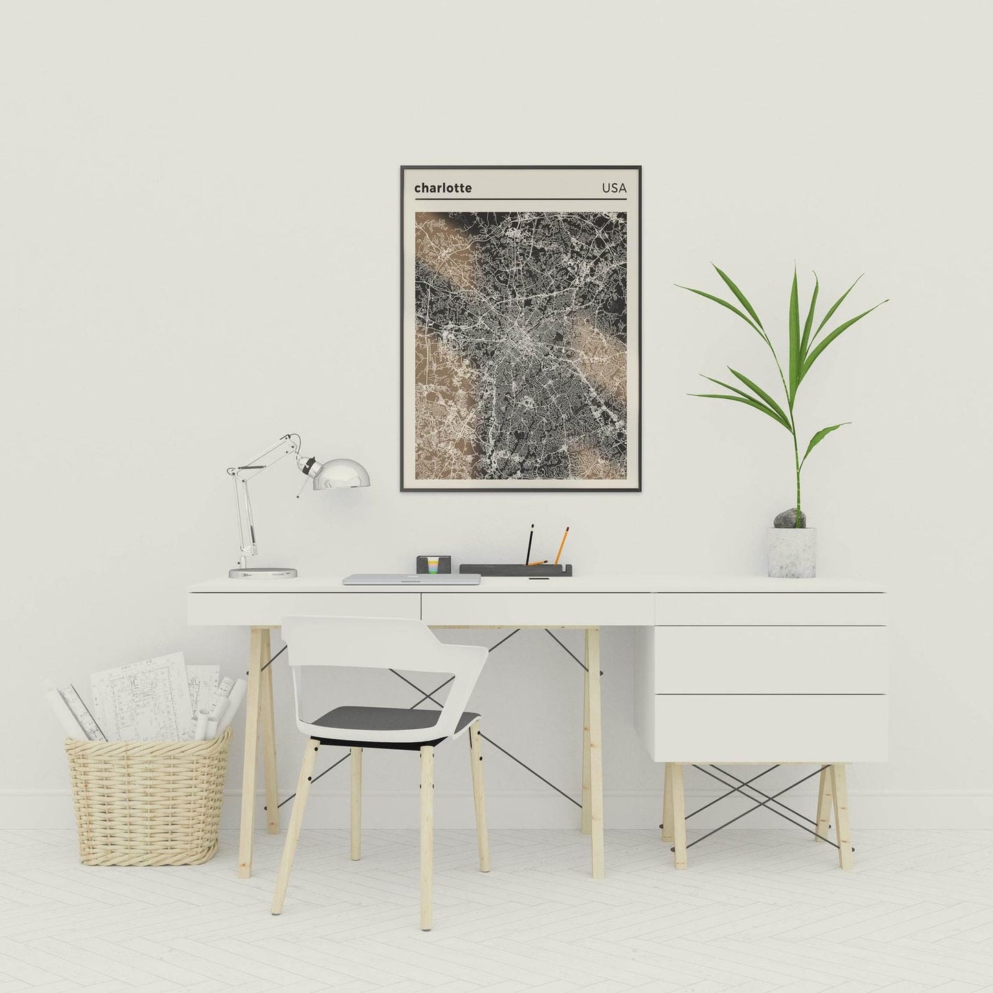 Charlotte Map Poster - HypeSheriff Europe