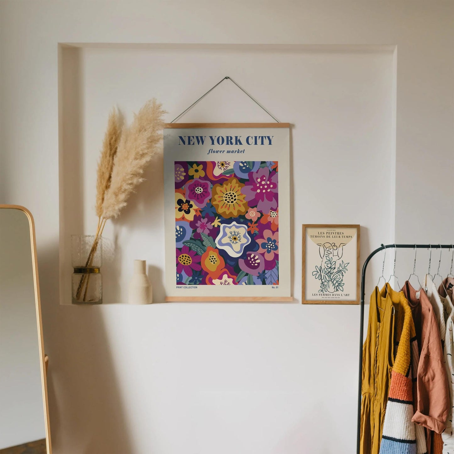 New York Flower Market Poster