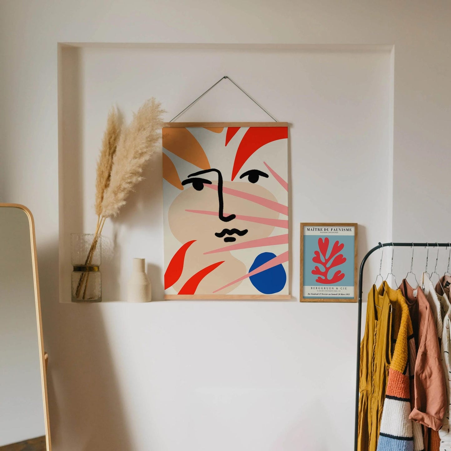Abstract Floral Face Print - HypeSheriff Europe