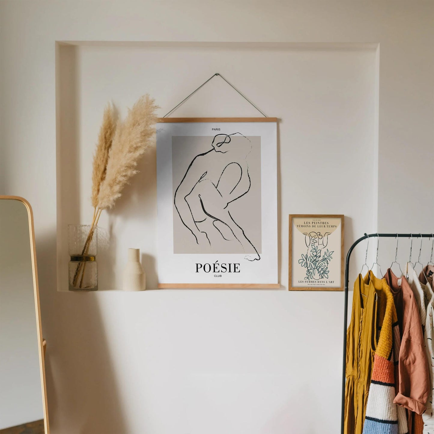 Sitting Woman Paris Poesie Club Poster