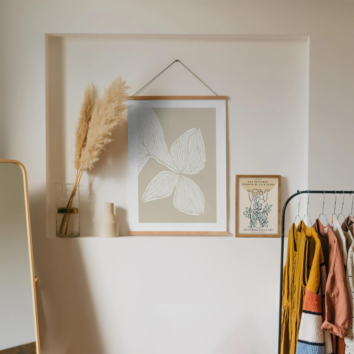 Beige Abstract Modern Poster