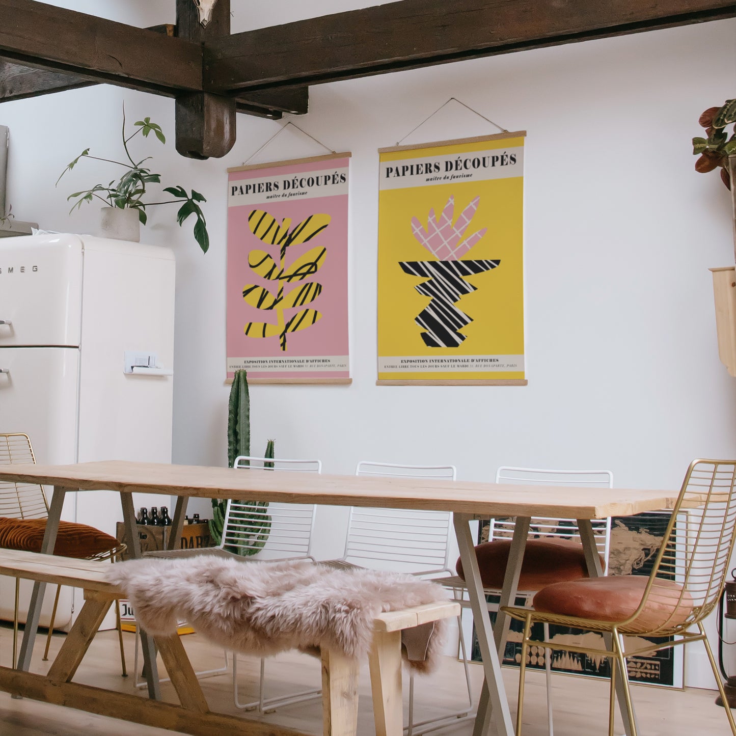 Pink Cut Outs Poster