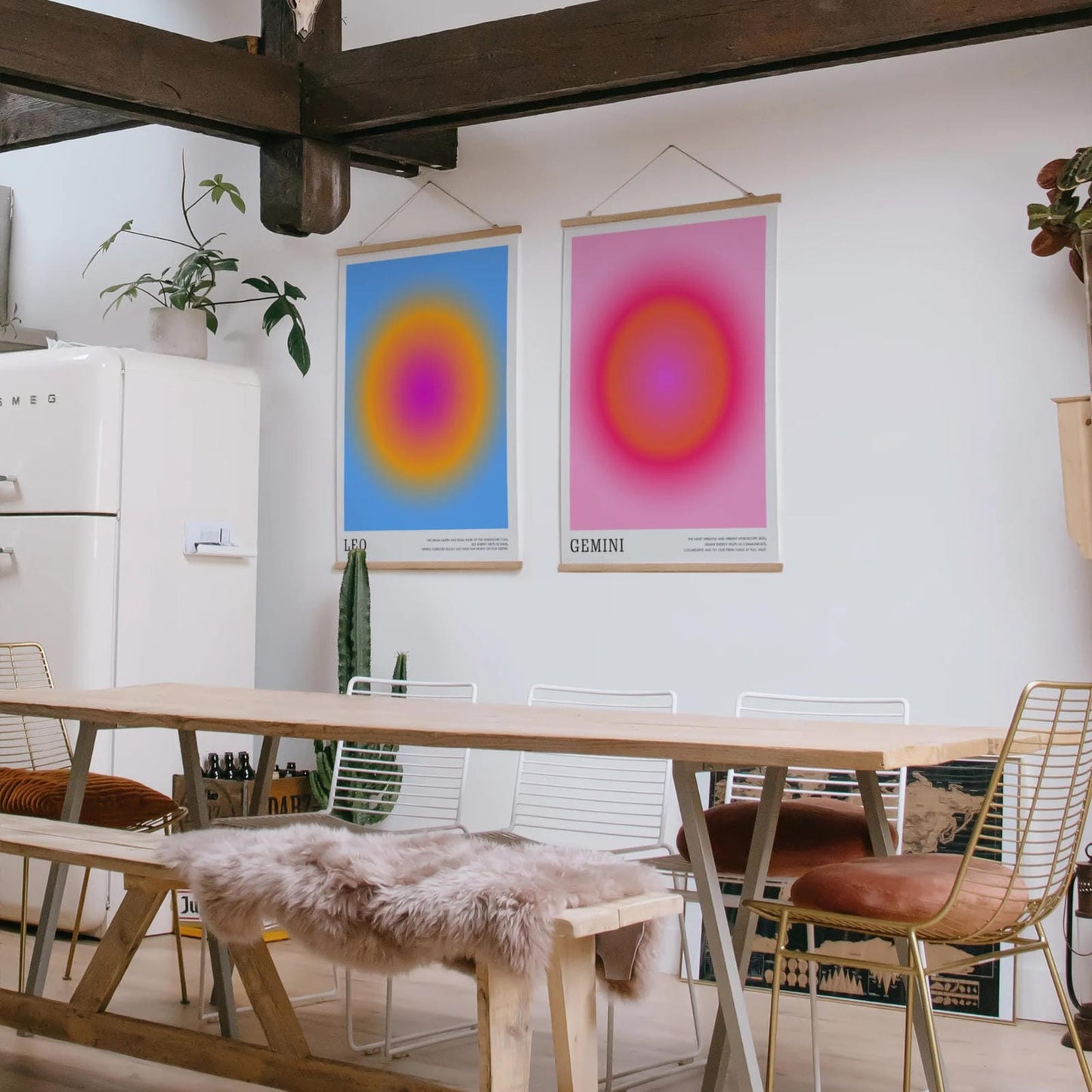 Leo Zodiac Sign Colorful Poster