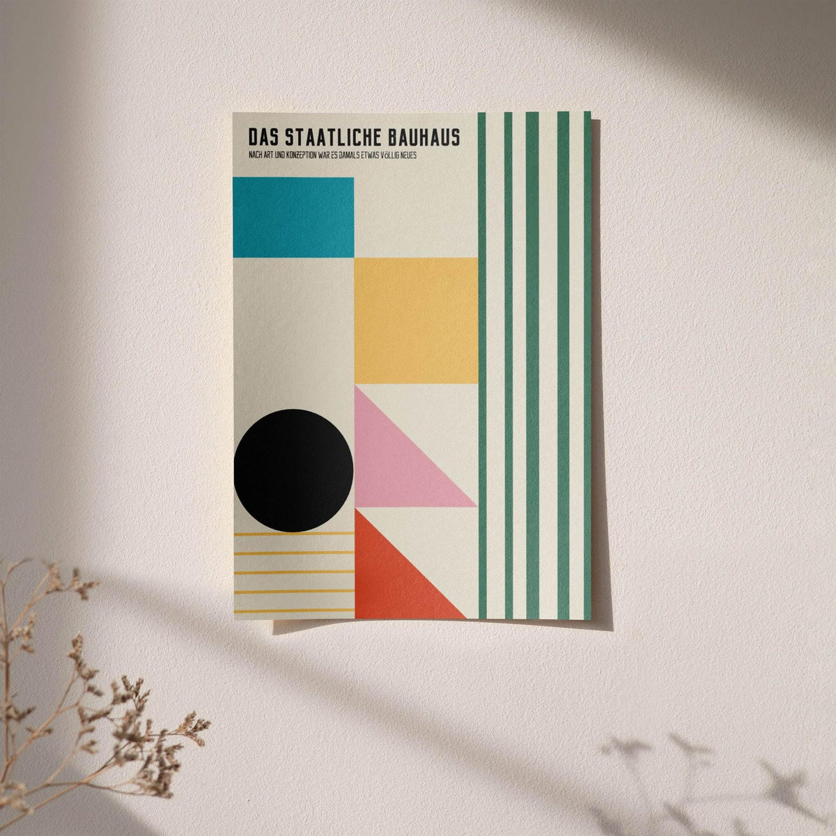 Geometric Bauhaus Poster - Exhibition in Germany - HypeSheriff Europe