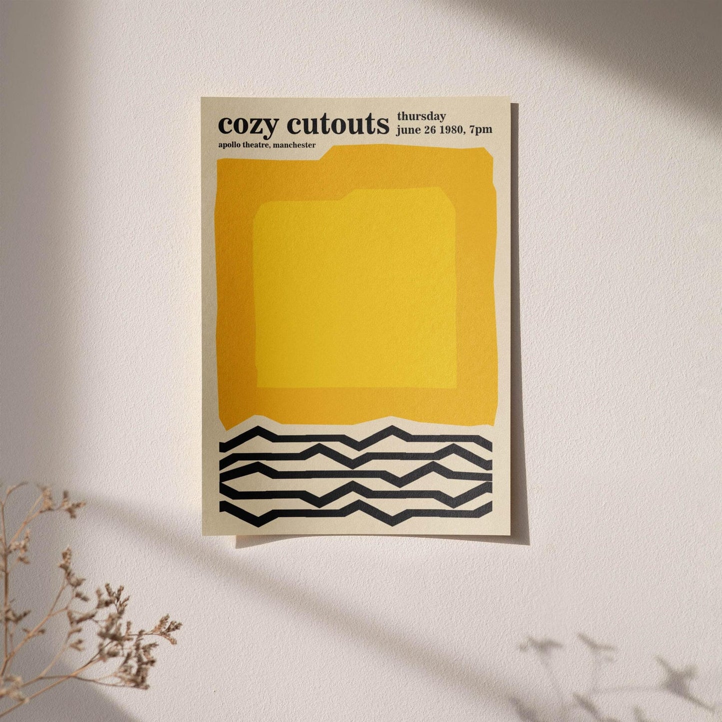 Cozy Cutouts Exhibition Poster 1980 - HypeSheriff Europe