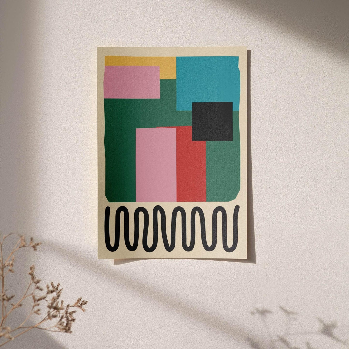 Mid-Century Painting Art Print - HypeSheriff Europe