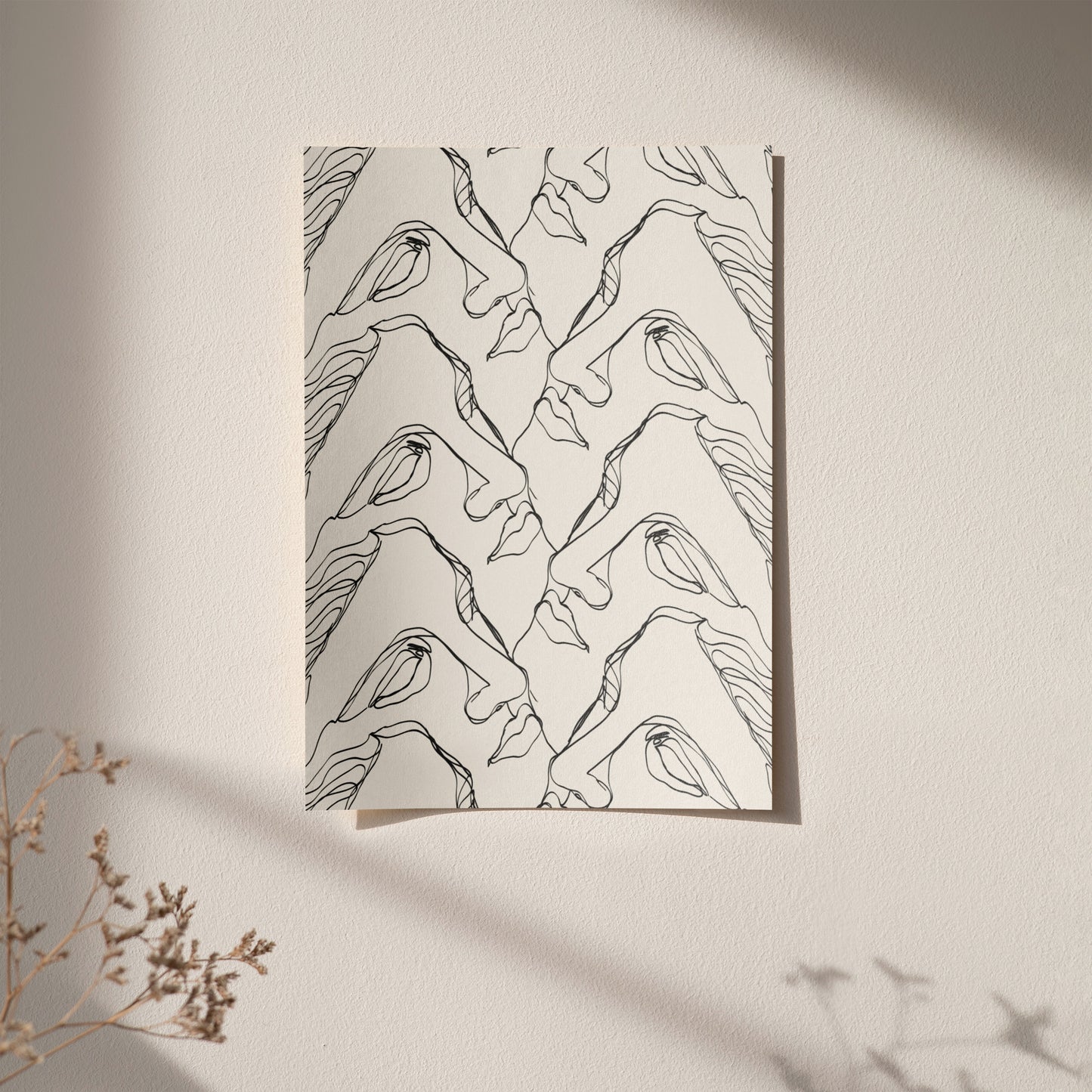 Greek Sculpture Line Art Poster - framed or unframed