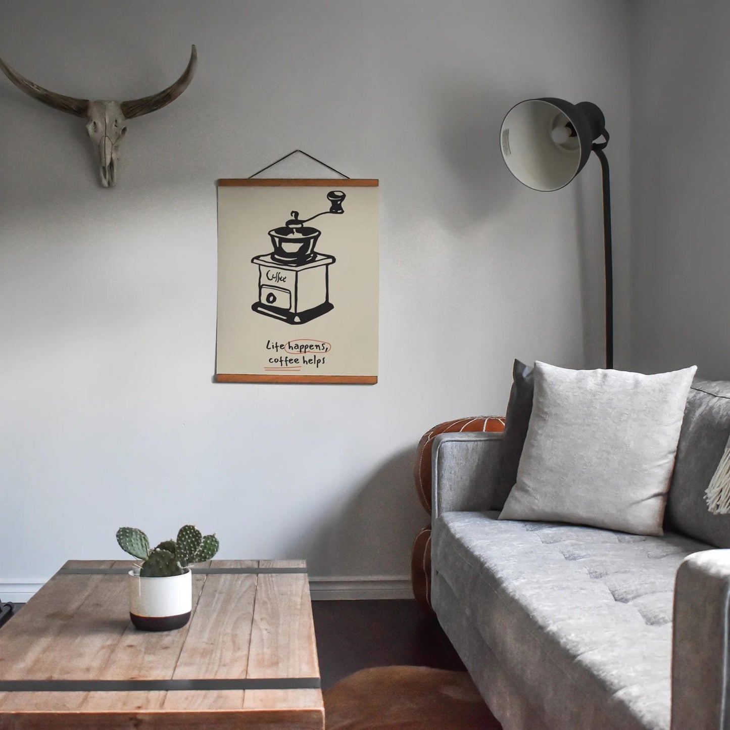 Life Happens Coffee Helps Poster
