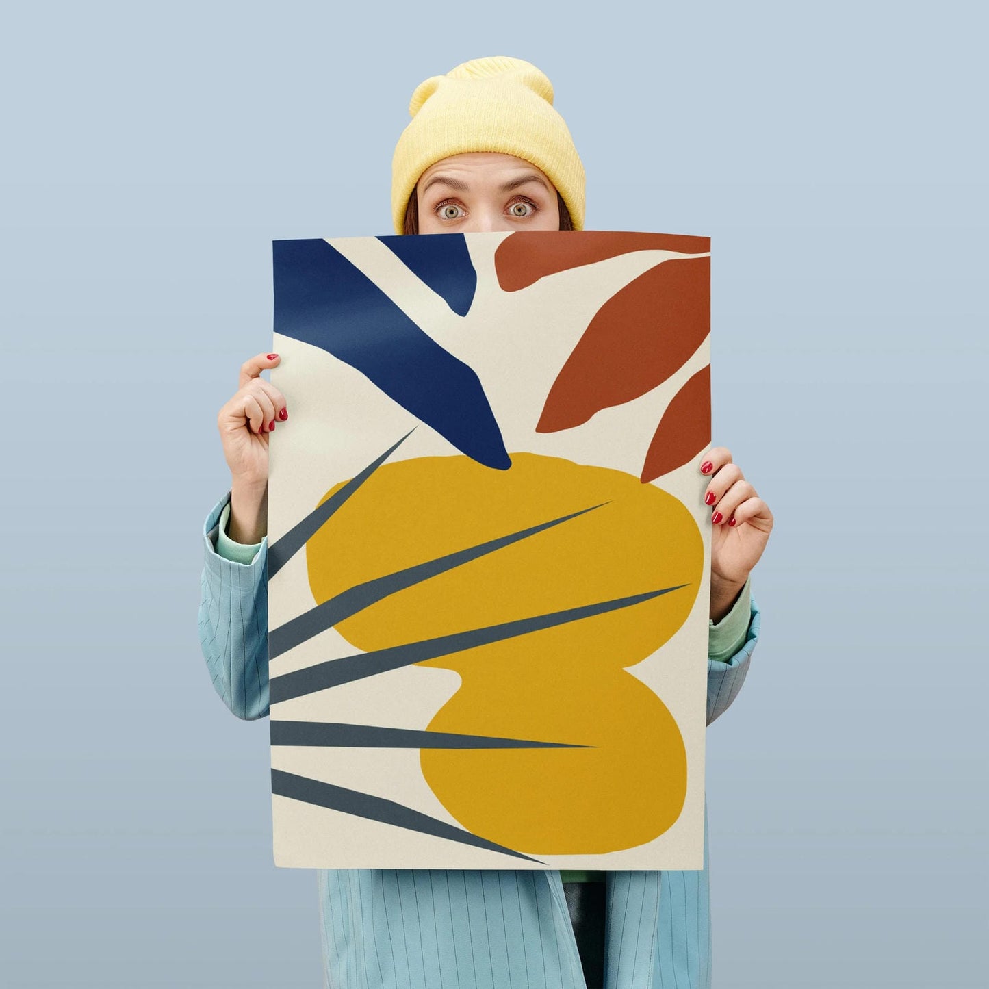 Minimalist Floral Shapes Poster
