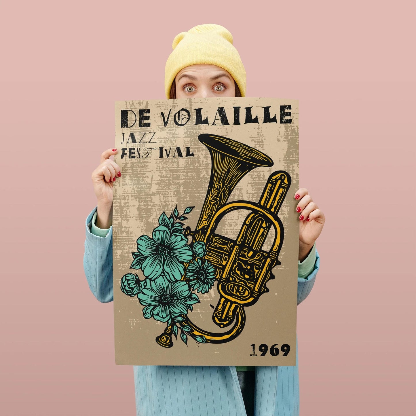 De Volaille Jazz Festival vintage poster