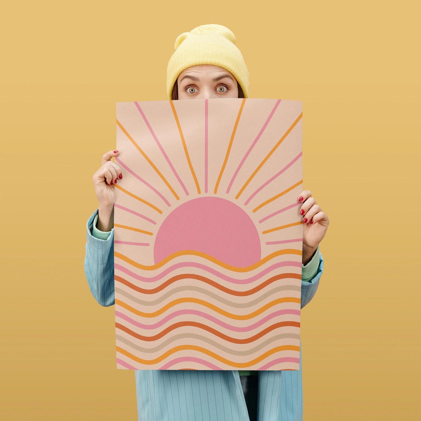 Groovy Sunset Poster