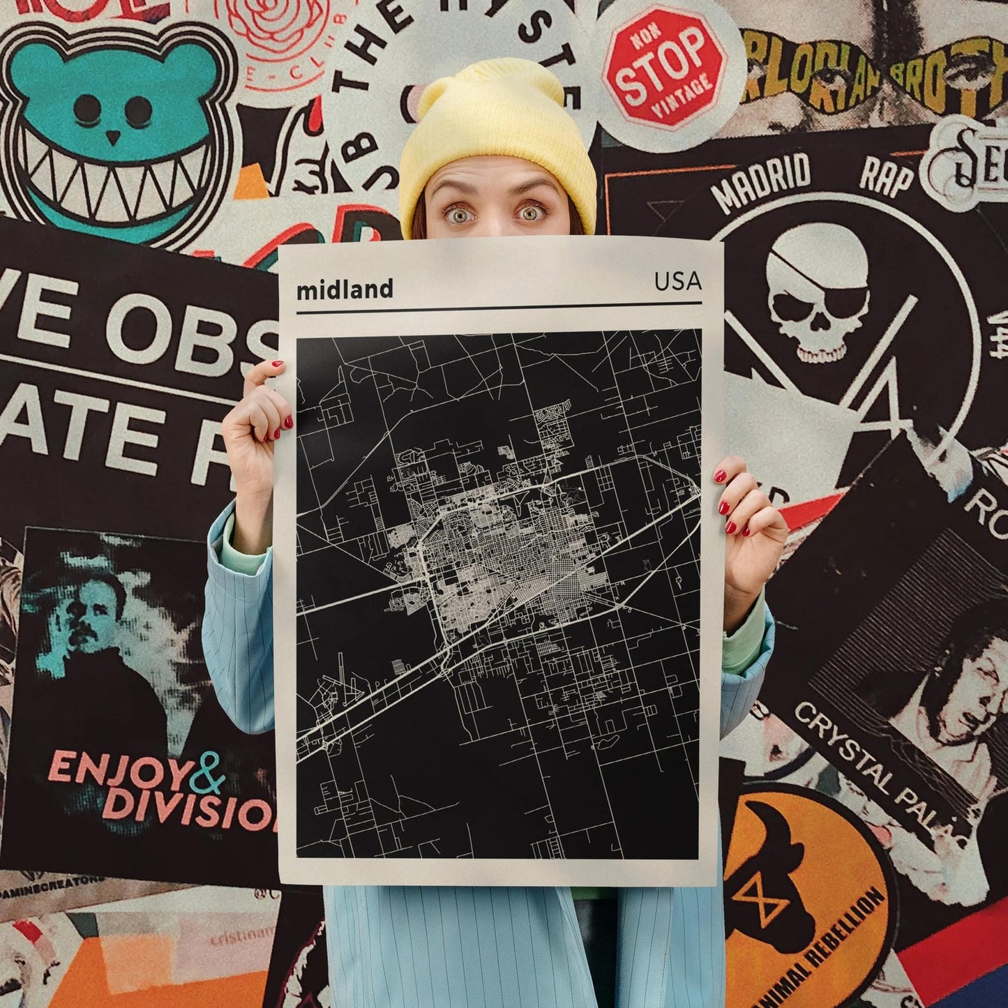 Midland, USA - City Map Poster