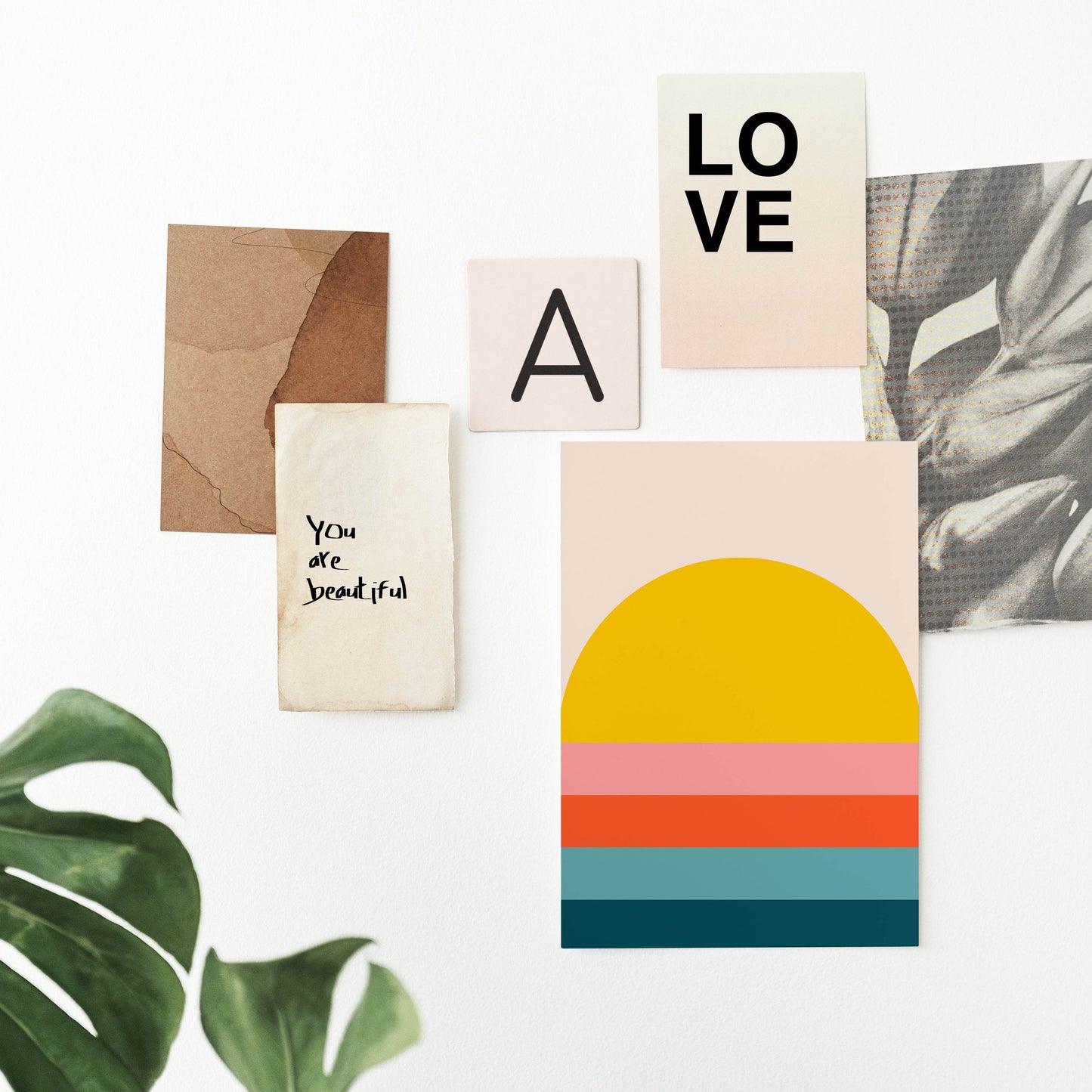 Retro Geometric Sunset Art Print - HypeSheriff Europe