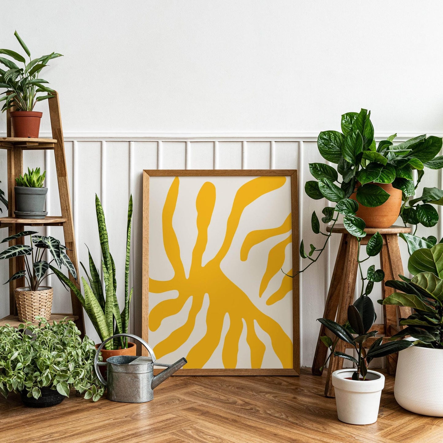 Yellow Abstract Print - HypeSheriff Europe