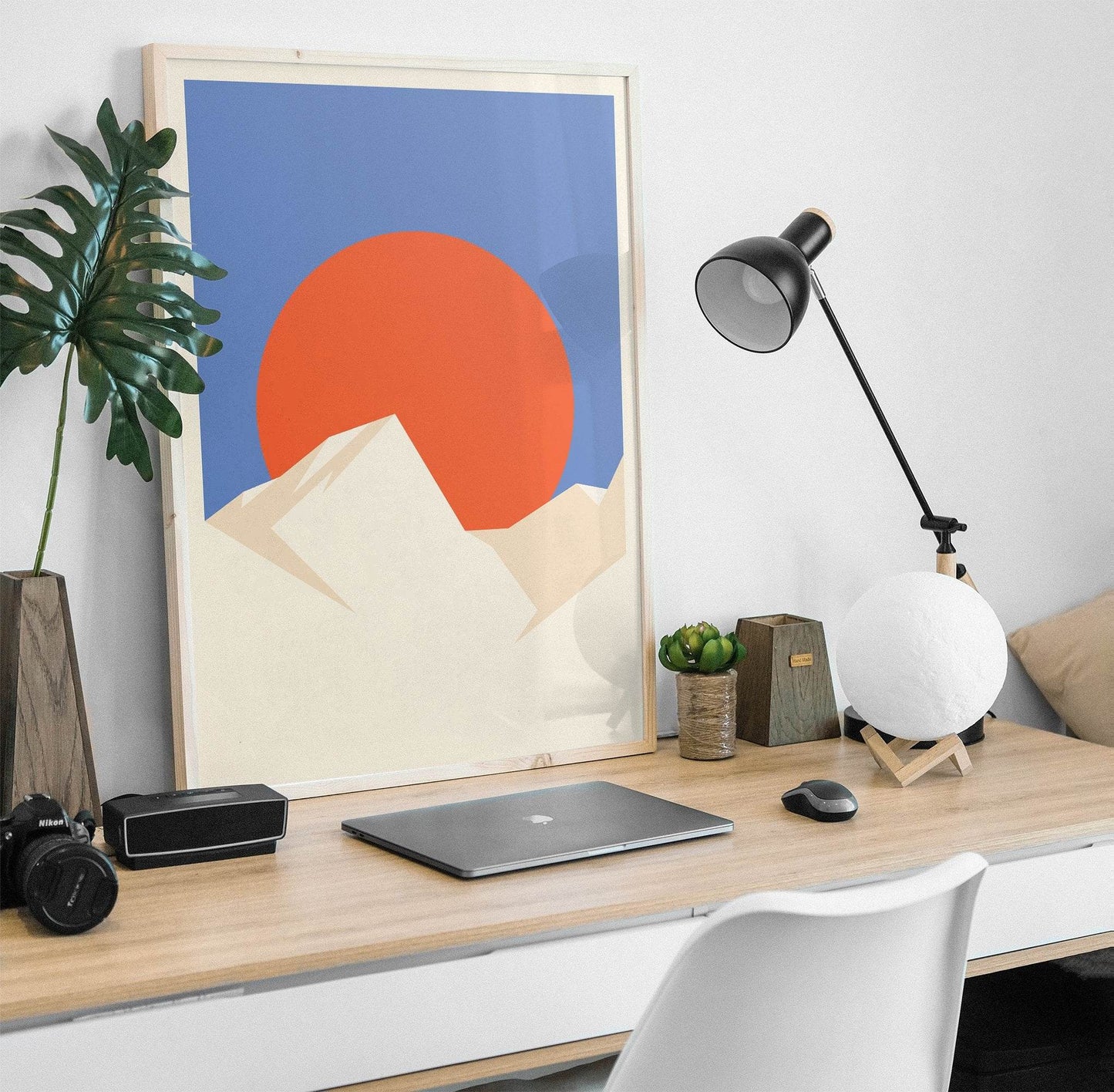 Geometric Sunset Poster - HypeSheriff Europe