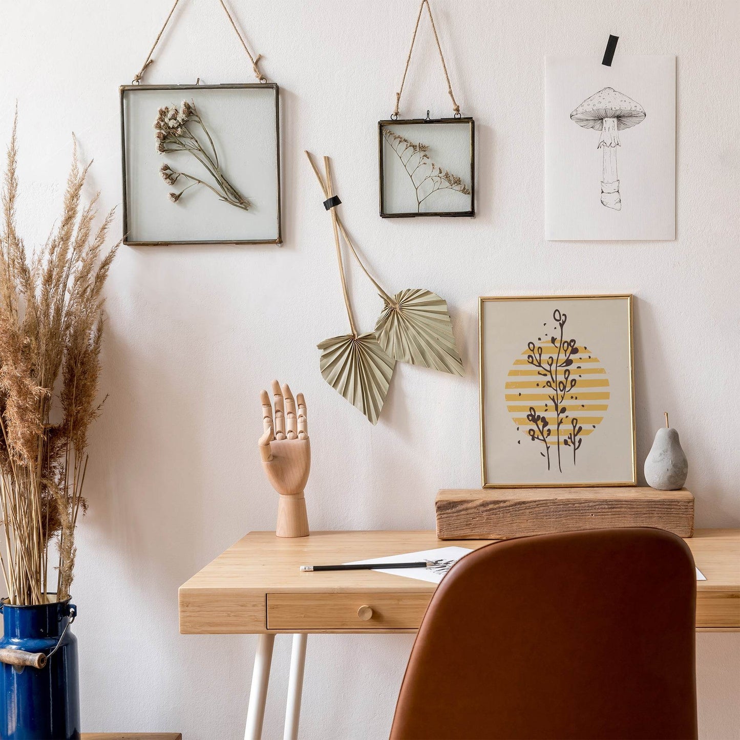 Floral Linocut Giclee Art Print - HypeSheriff Europe