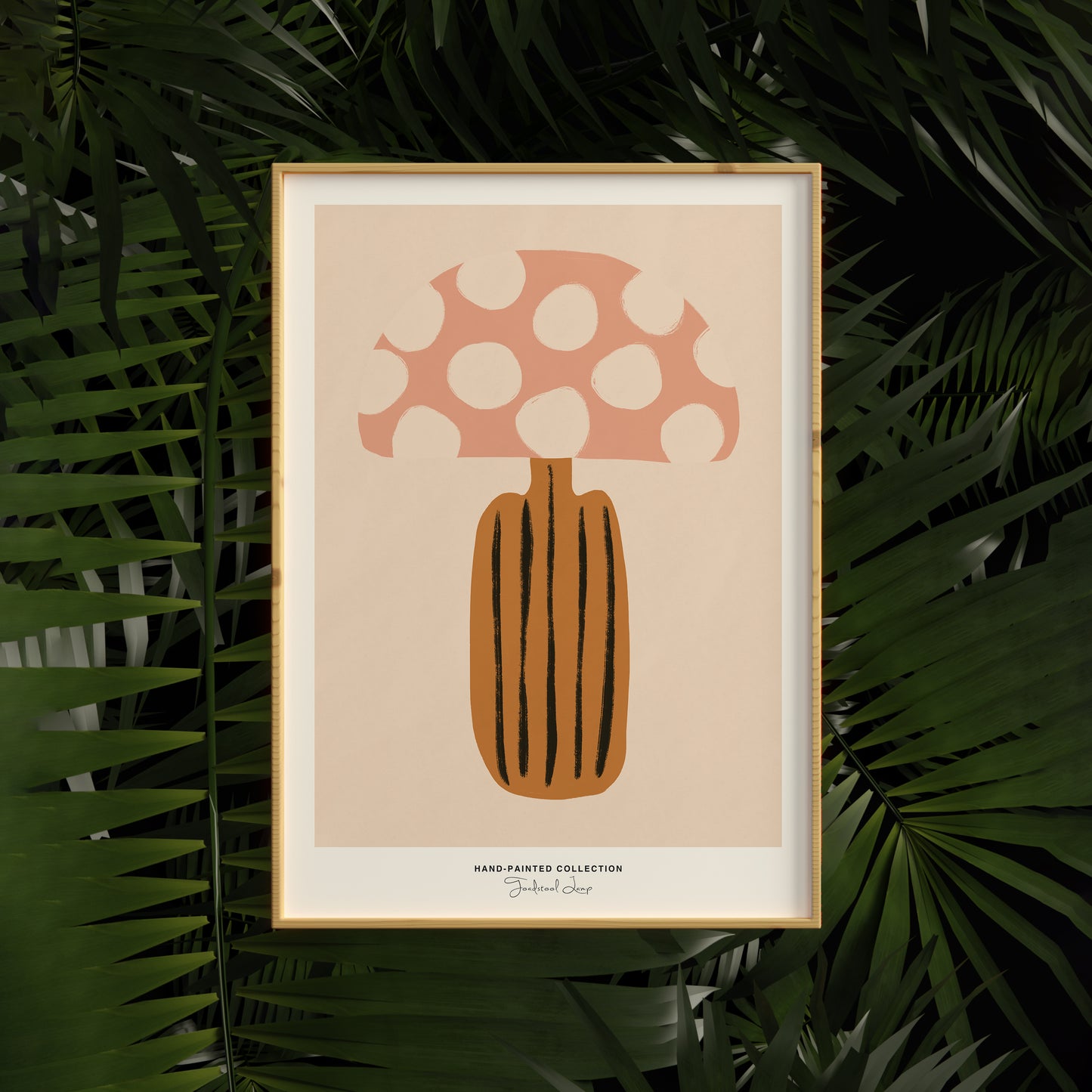 Toadstool Lamp | Hand-Painted Collection Poster