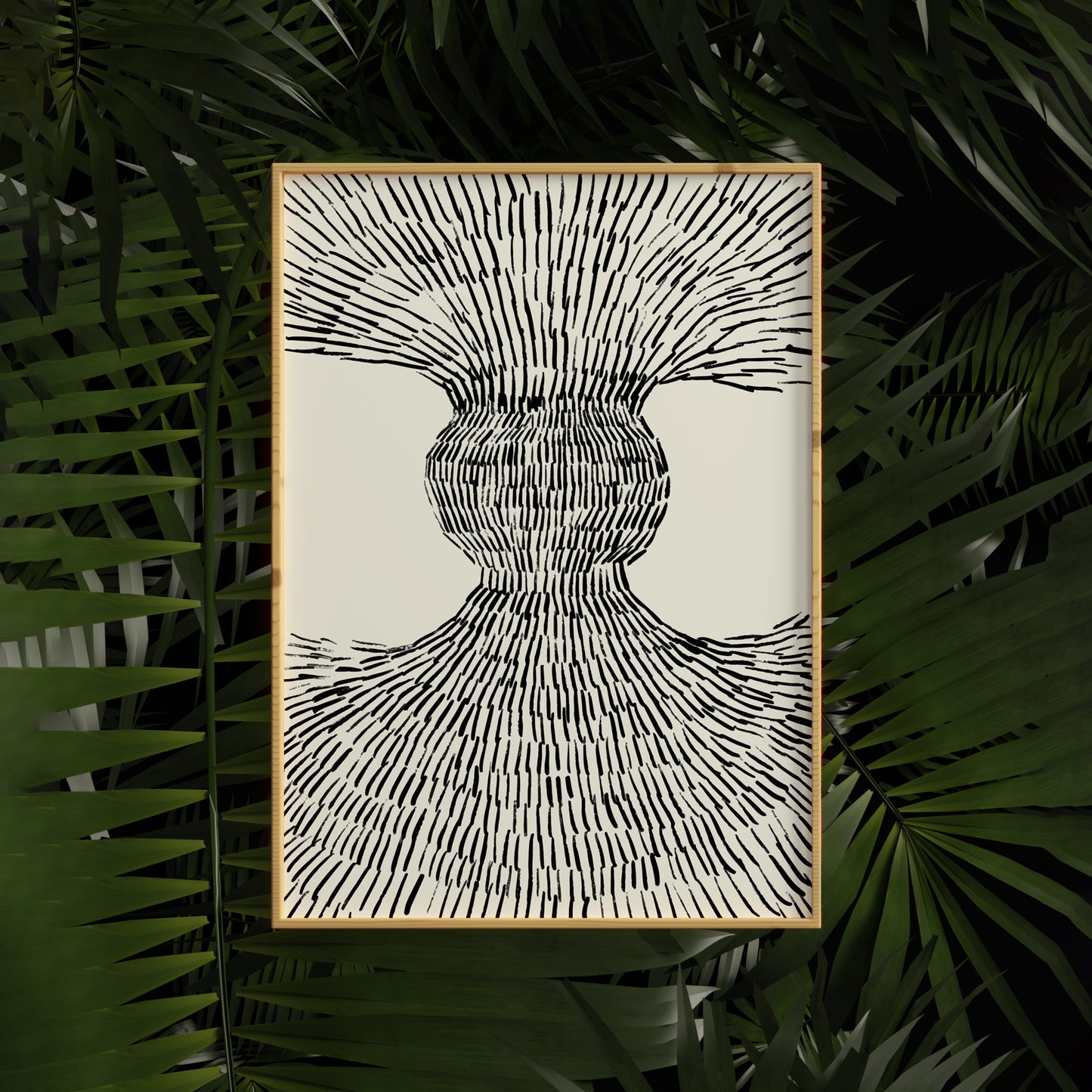 Abstract Volcano Danish Poster