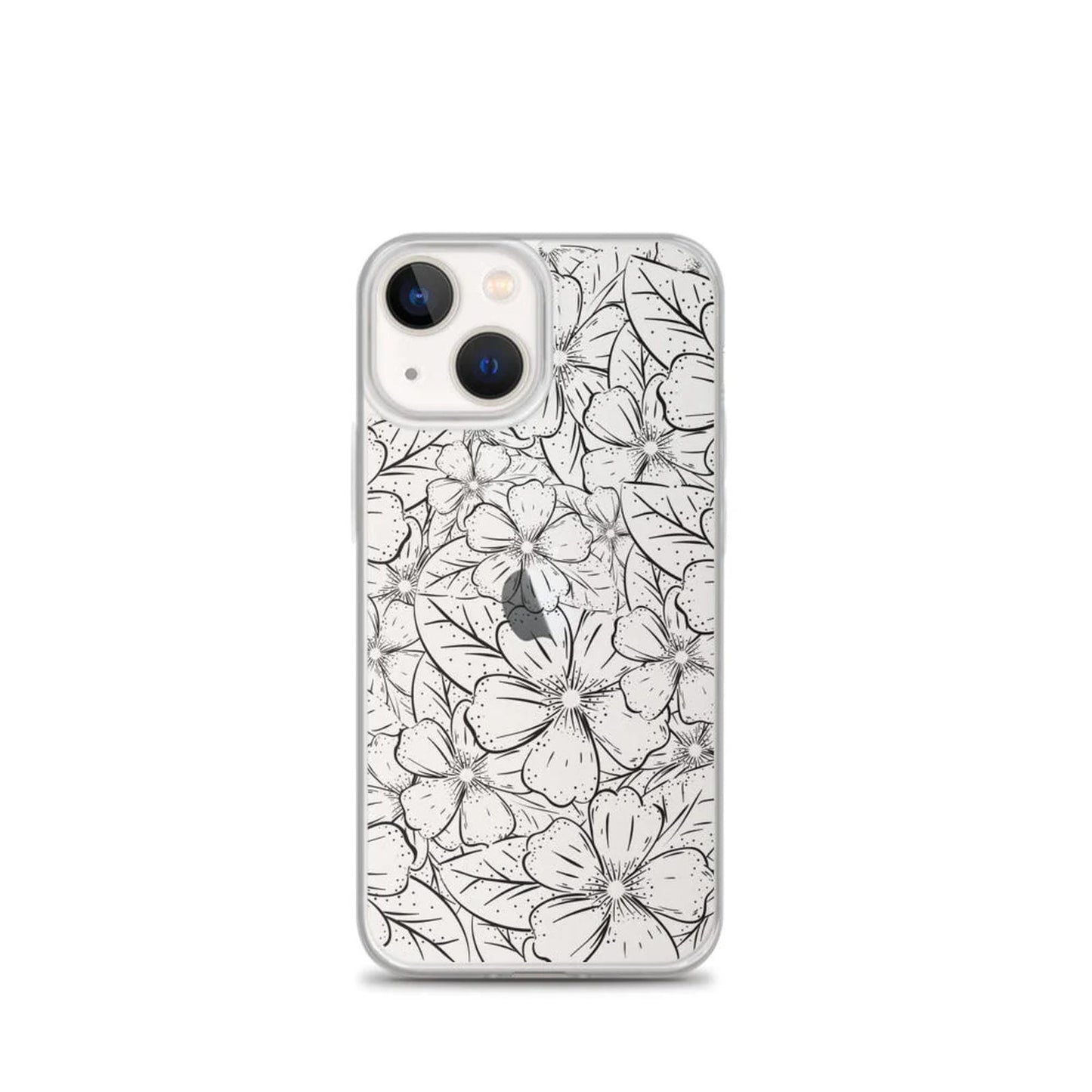 Black Floral Jungle iPhone Case
