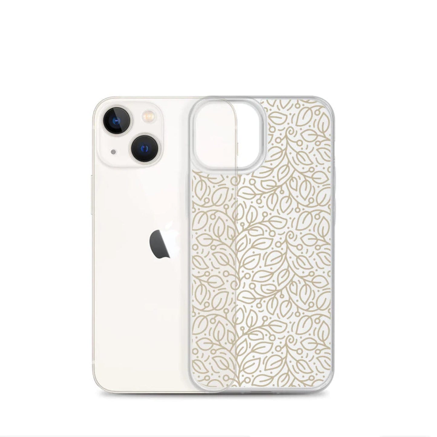 Beige Rustic Floral iPhone Case