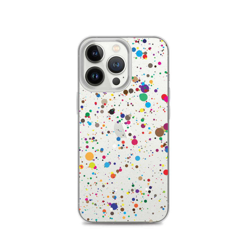 Pollock Painting Clear iPhone Case