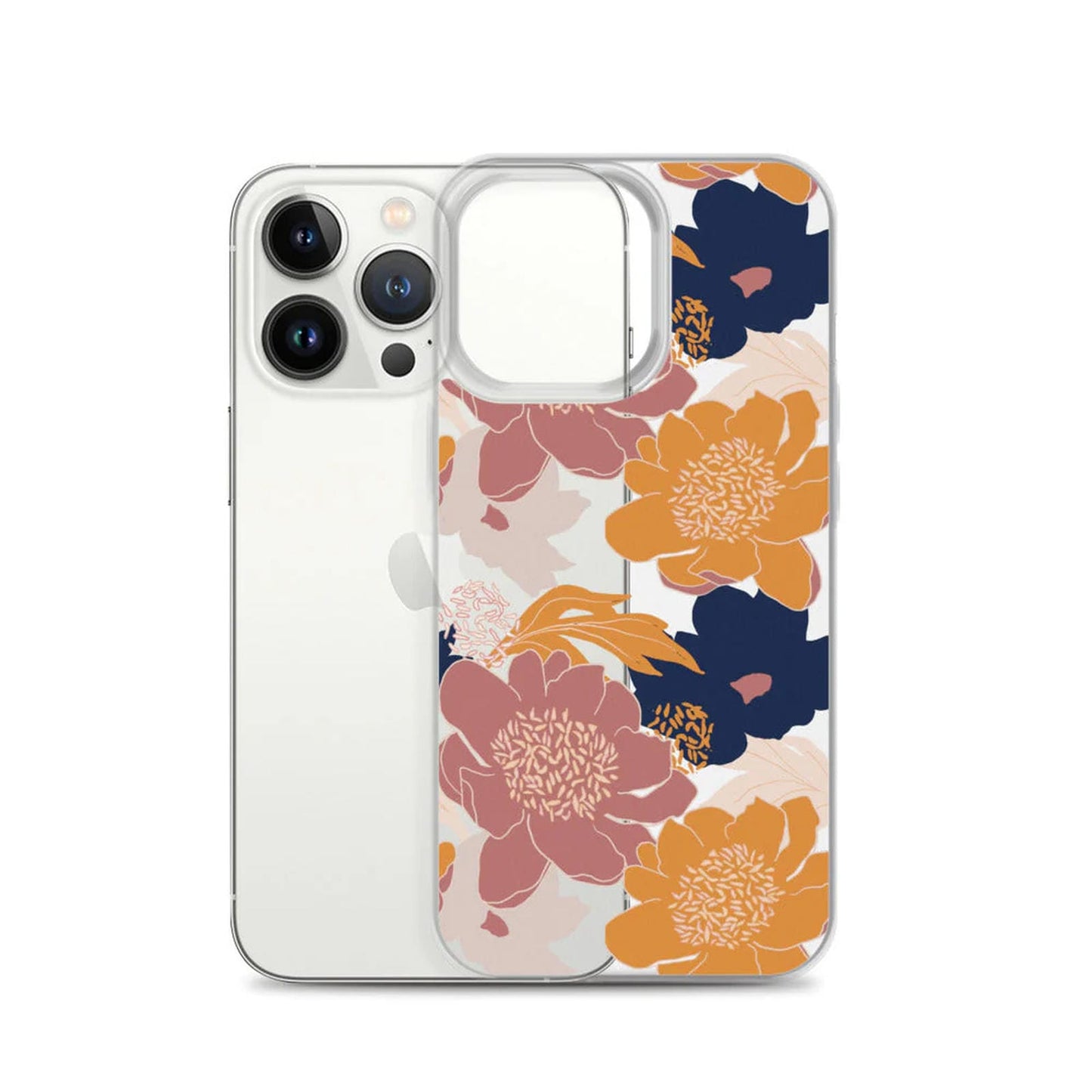 Eclectic Floral Clear iPhone Case
