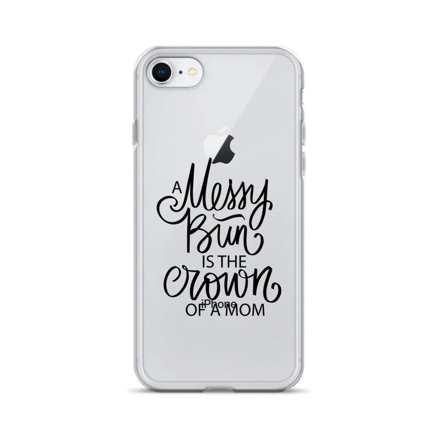 Messy Bun Mum iPhone Case