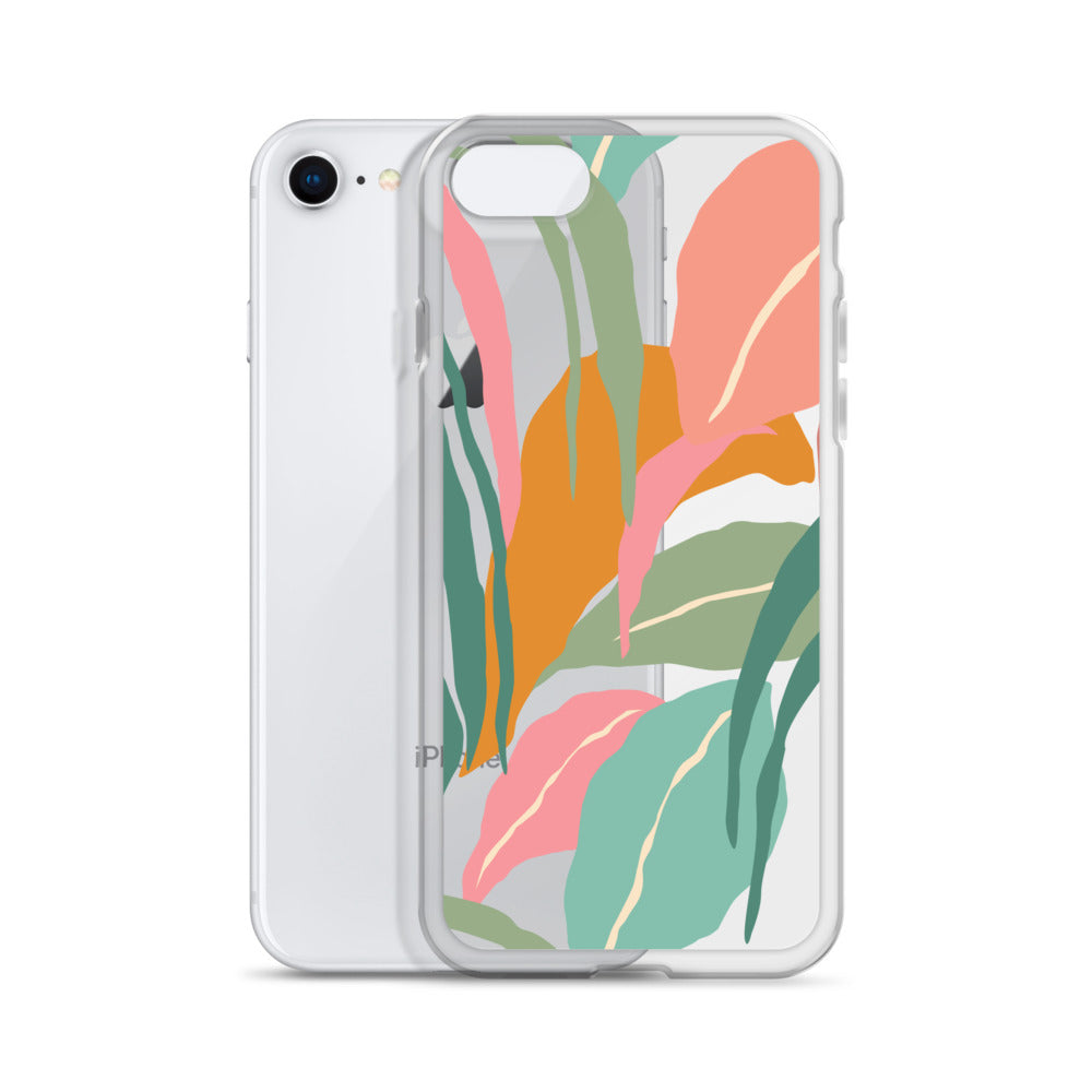 Tropical Jungle Pastel iPhone Case