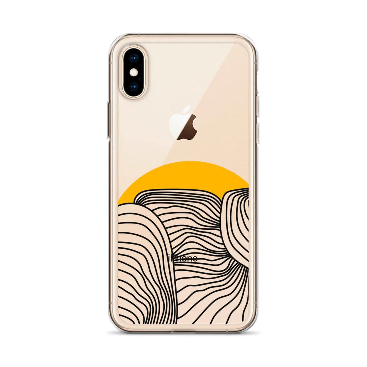 Sunset Line Art Minimalist iPhone Case