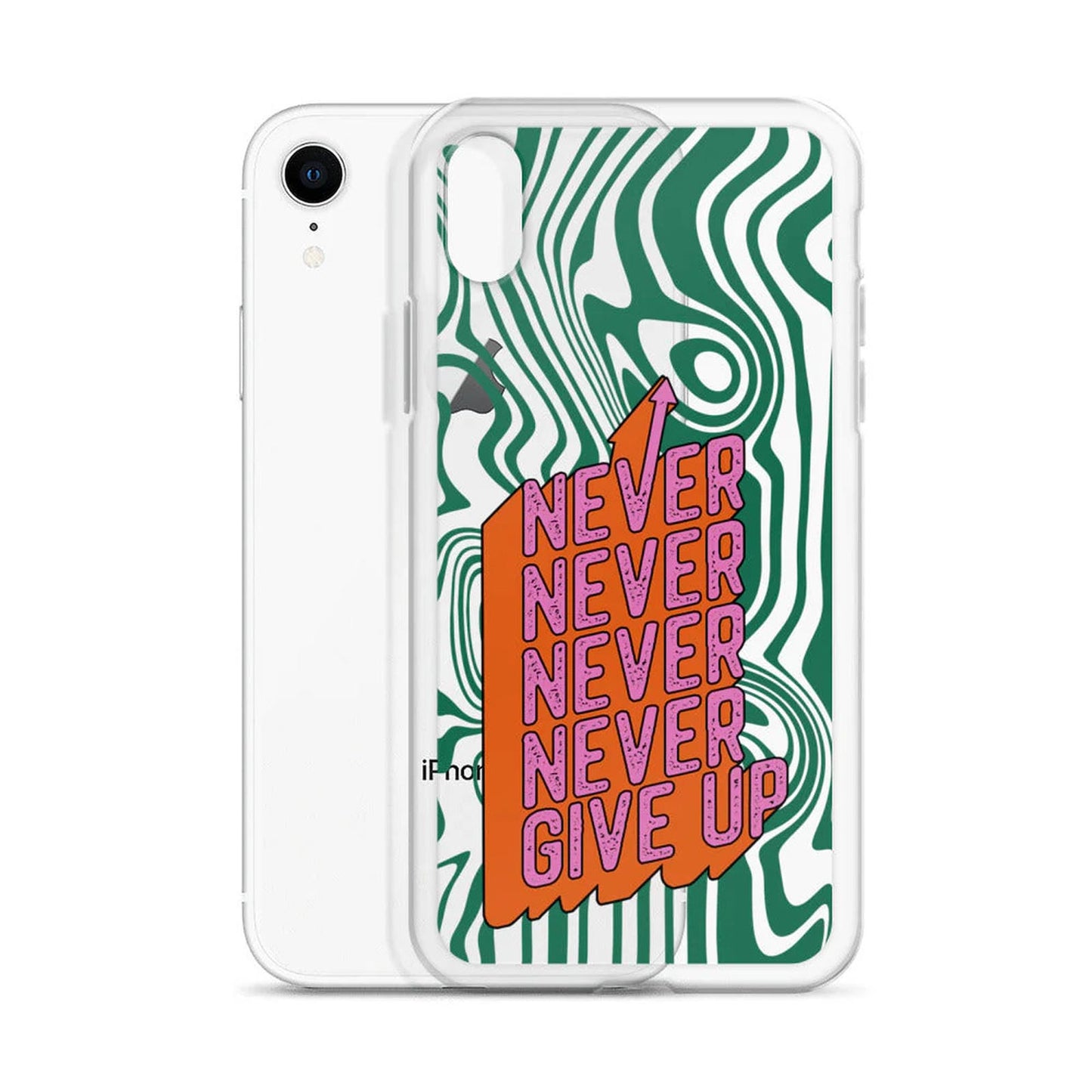 Never, Never Give Up iPhone Case