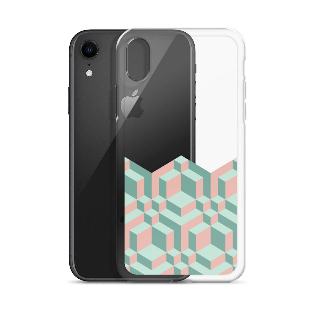 Pastel Retro Bauhaus iPhone Case