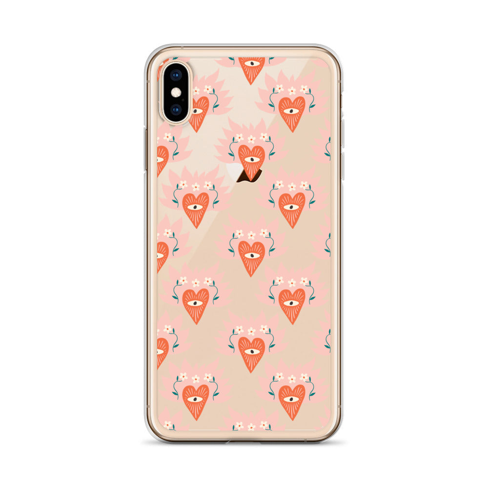Sacred Heart Flame Love iPhone Case
