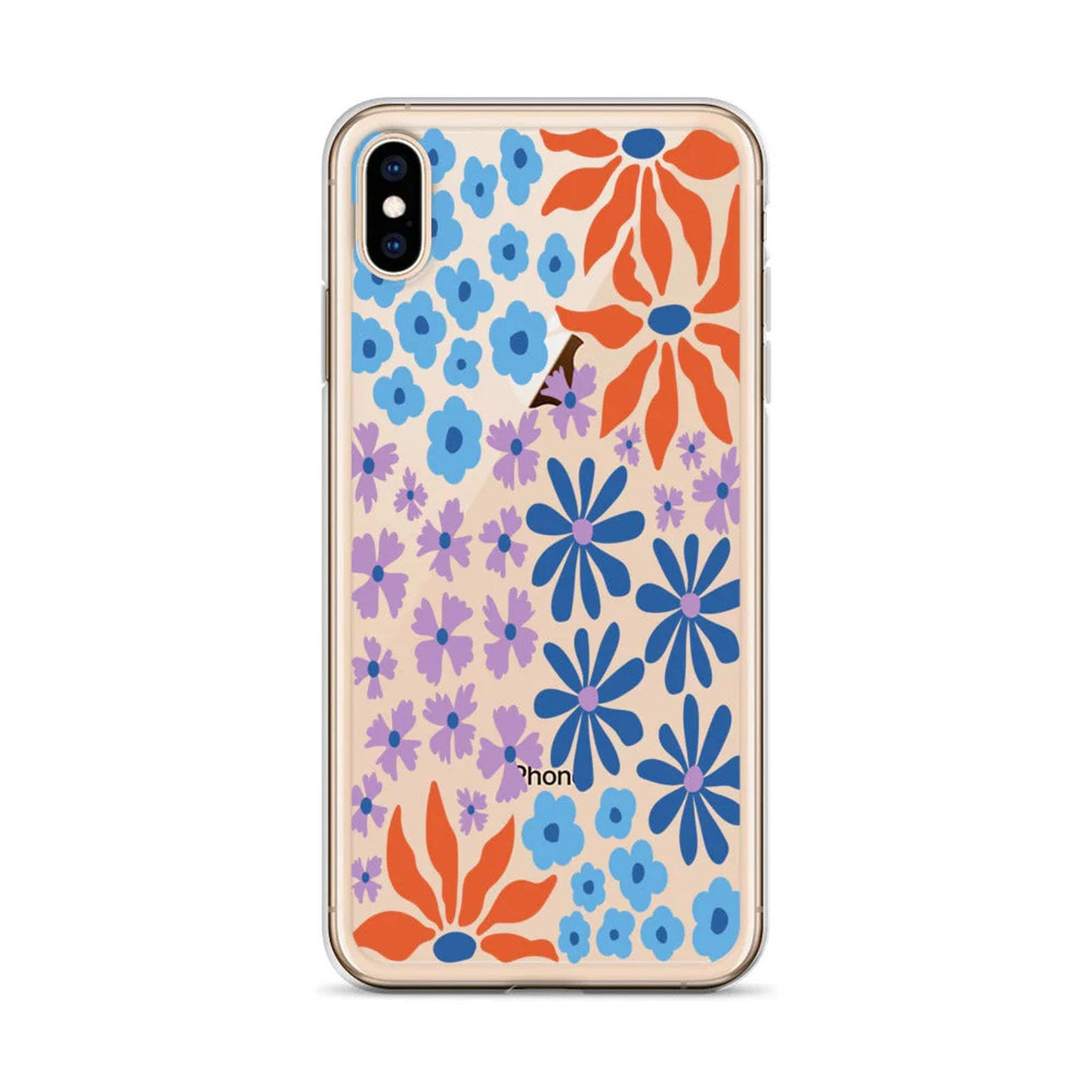Retro Flowers Botanical Pattern iPhone Case