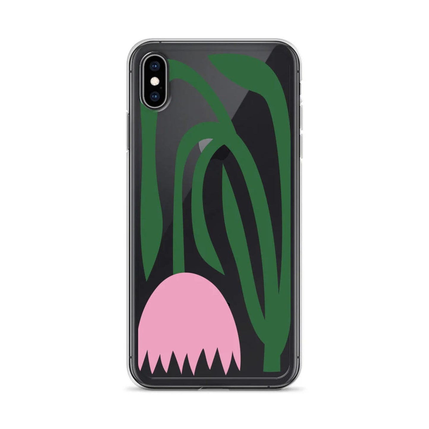 Big Abstract Flower Clear iPhone Case