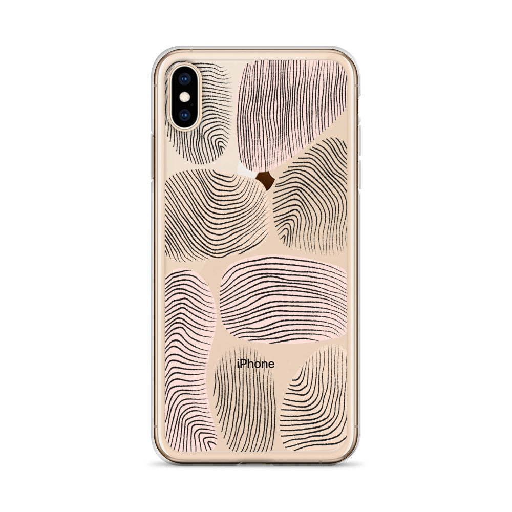 Neutral Beige Modern Pattern iPhone Case