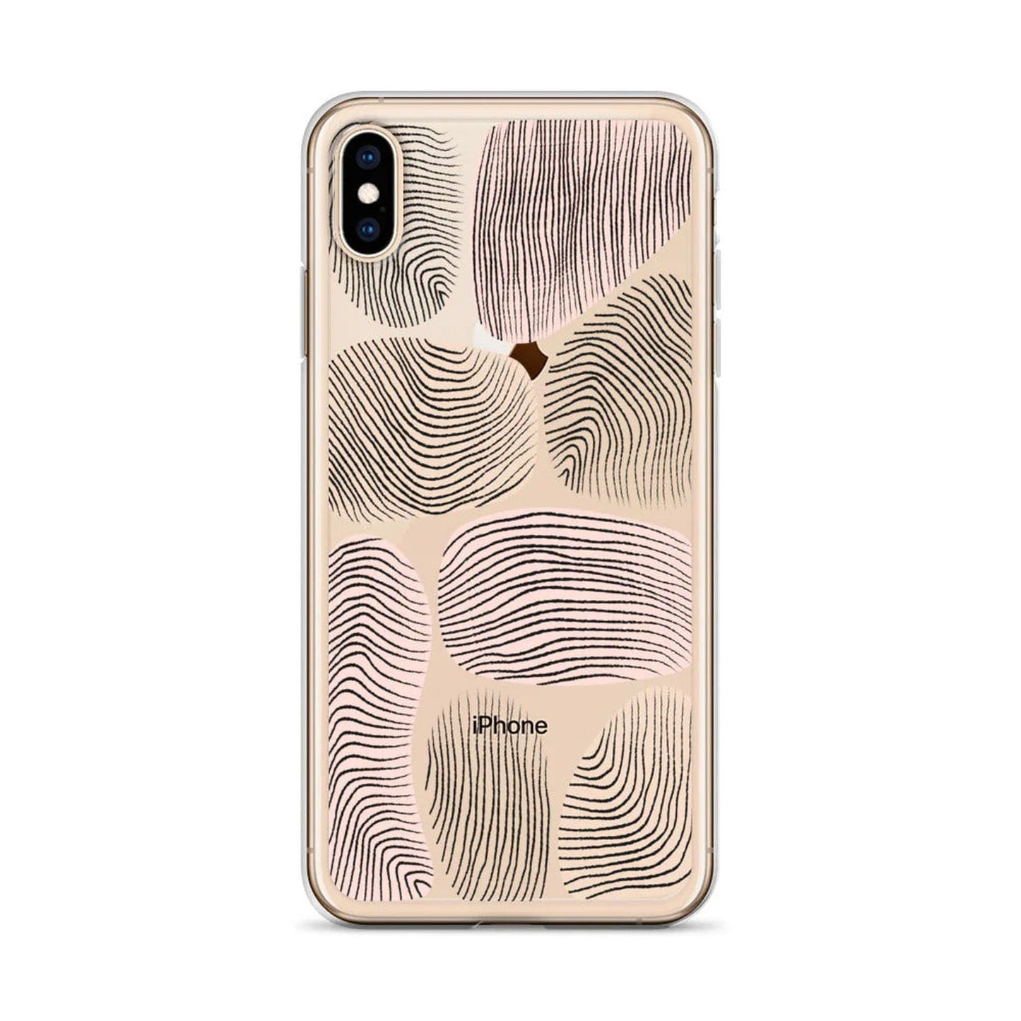 Neutral Beige Modern Pattern iPhone Case