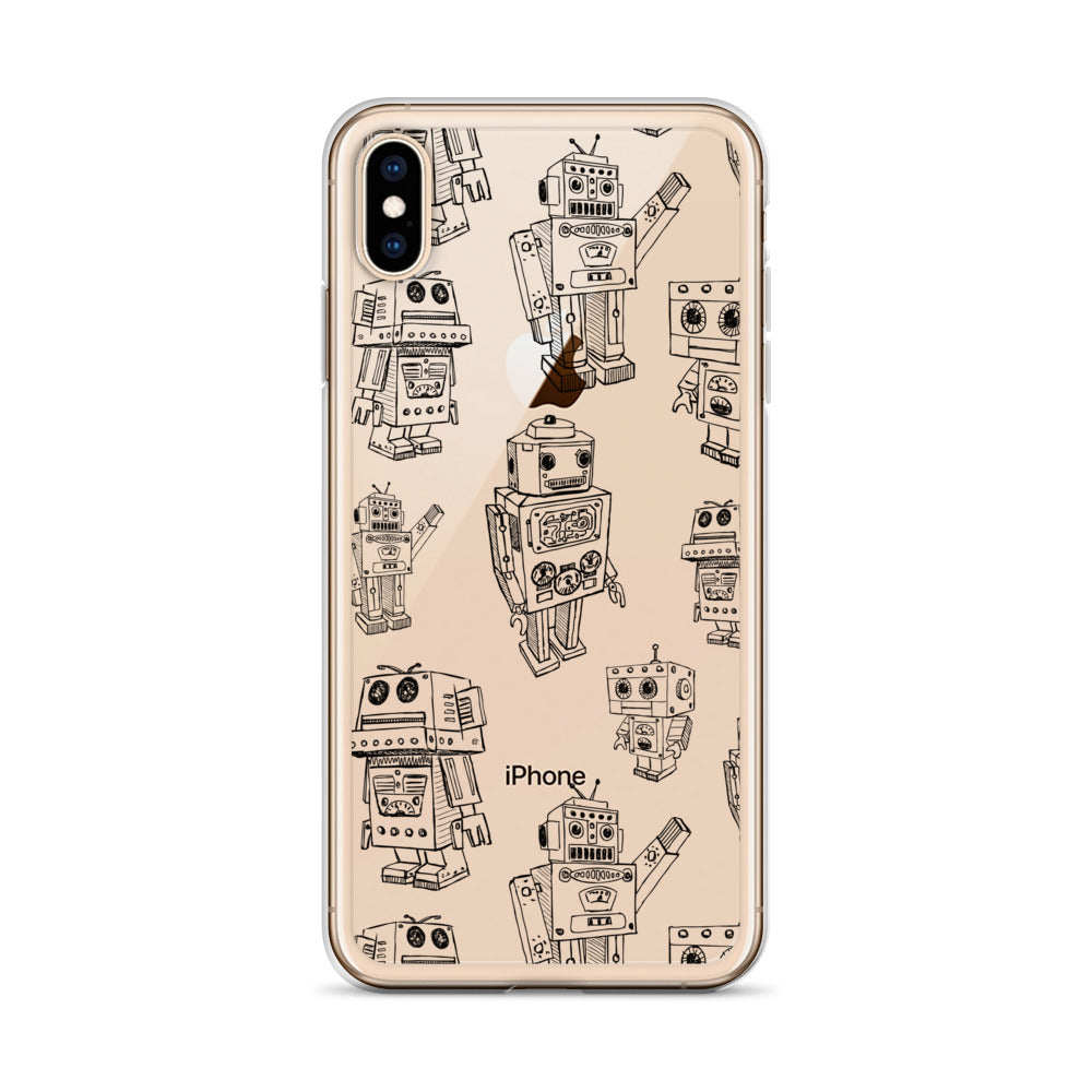 Funny Robot Pattern iPhone Case