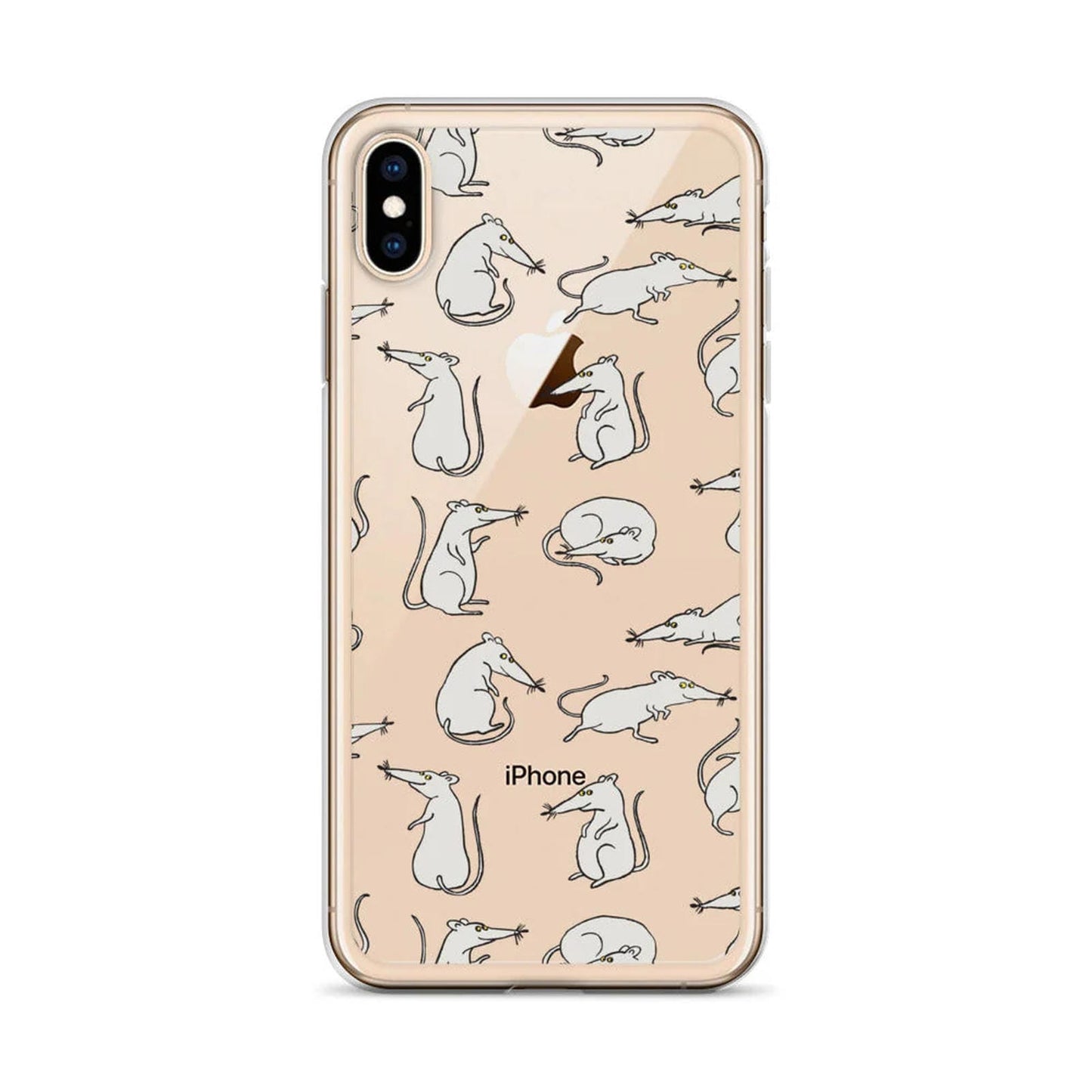 Funny Rat Animal Pattern iPhone Case