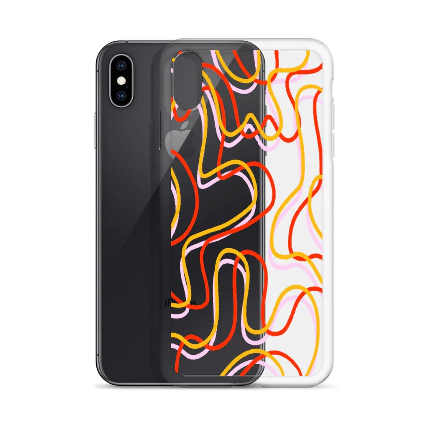 Colorful Line Art iPhone Case