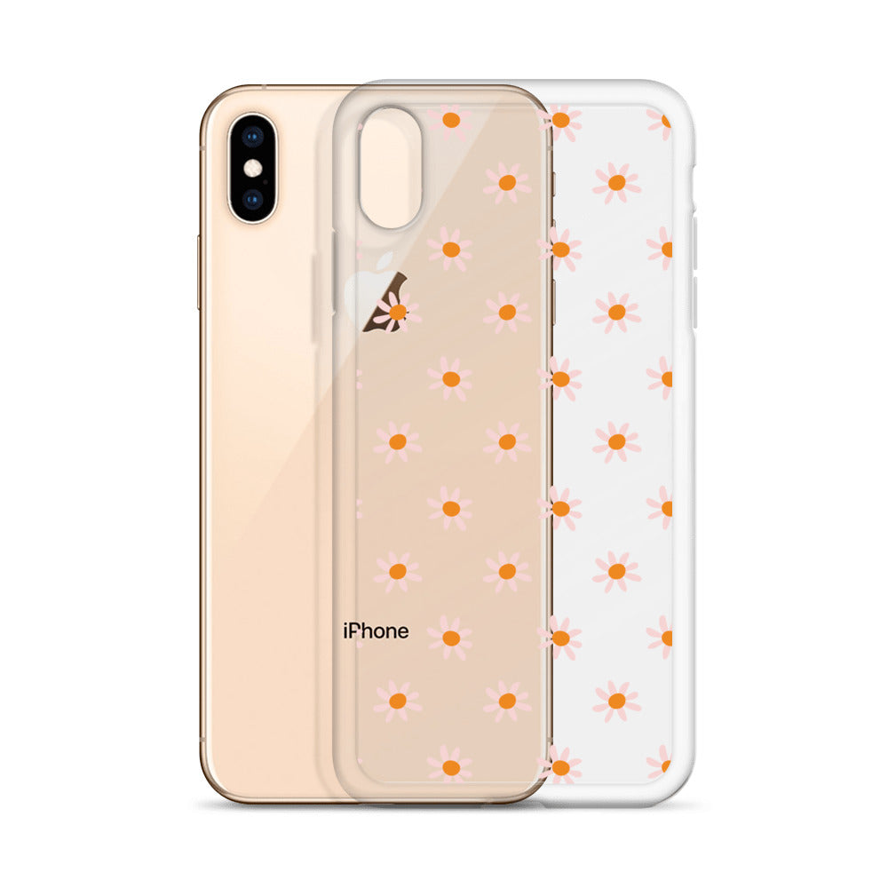 Retro Tiny Daisies Pattern iPhone Case